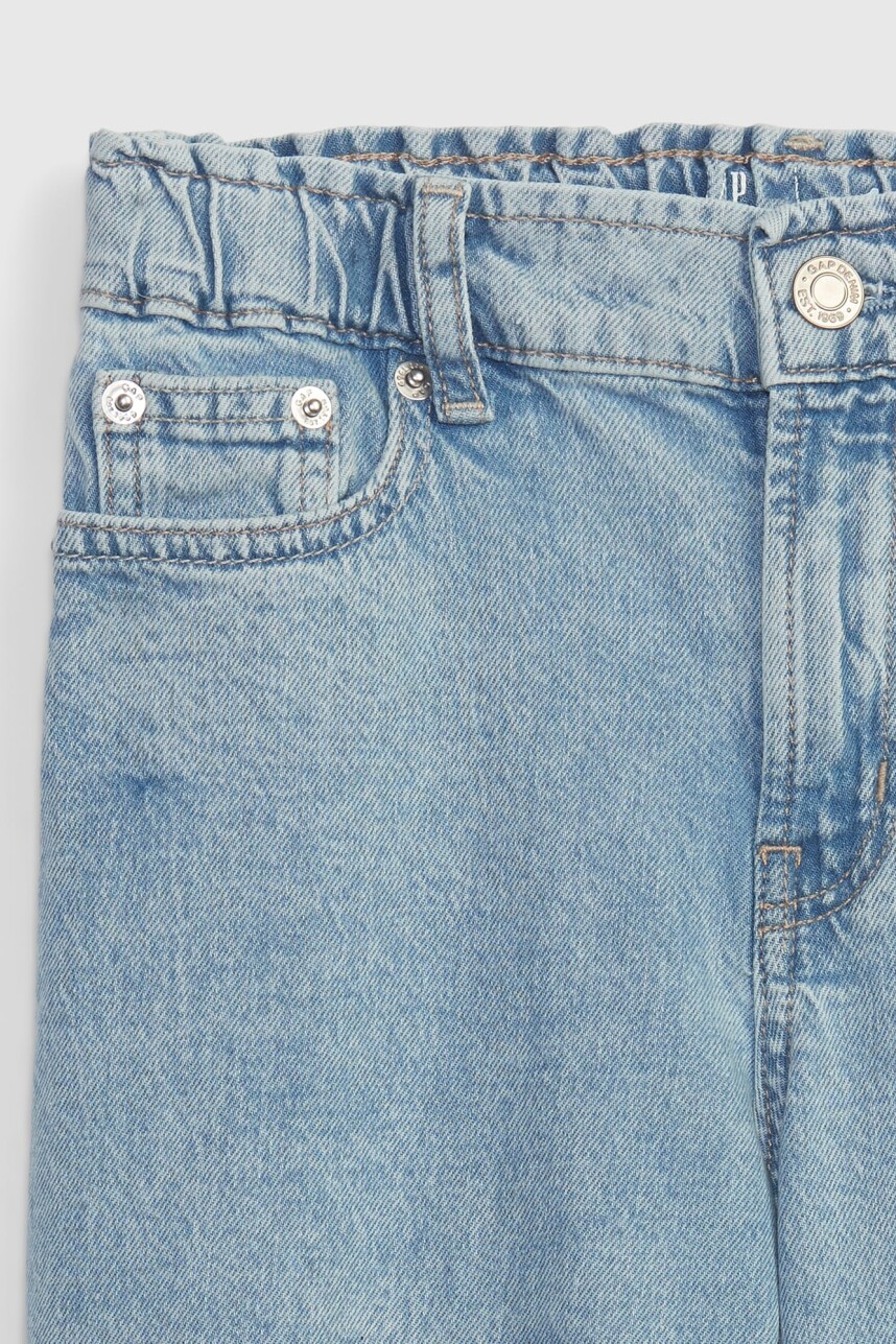 Jean High Wide Niña Light Wash