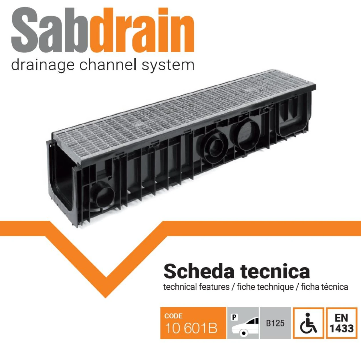 Canal de Drenaje - SAB 100X50 B125 