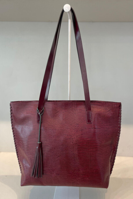 Bolso Apolo Bordeaux repril