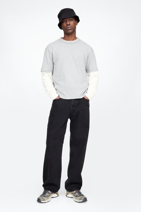 Remera Cropped Hombre B10 Grey Heather