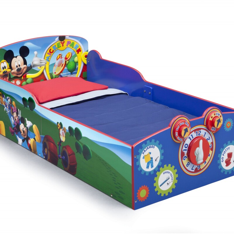 Cama interactiva de madera Mickey Mouse Disney para niños Cama interactiva de madera Mickey Mouse Disney para niños