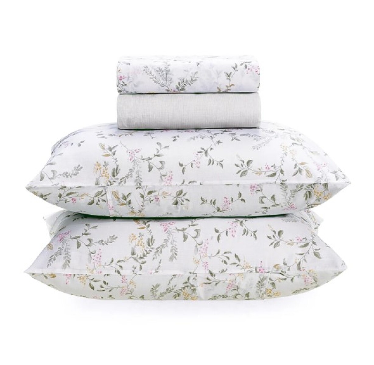 Juego de cama 2 PLAZA Karsten 100 % algodón de 160 hilos (4 piezas) - NATALIE 