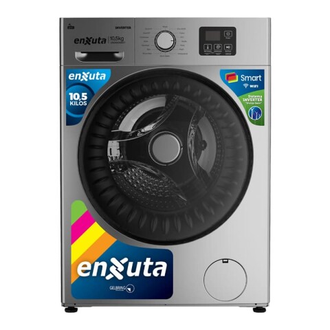 Lavarropa Automático Inverter Smart Carga Frontal 10,5 kg - Titanium - China - Enxuta - LENXS01050T Lavarropa Automático Inverter Smart Carga Frontal 10,5 kg - Titanium - China - Enxuta - LENXS01050T