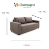 SOFA 3 CUERPOS - TELA PET FRIENDLY BEIGE SOFA 3 CUERPOS - TELA PET FRIENDLY BEIGE