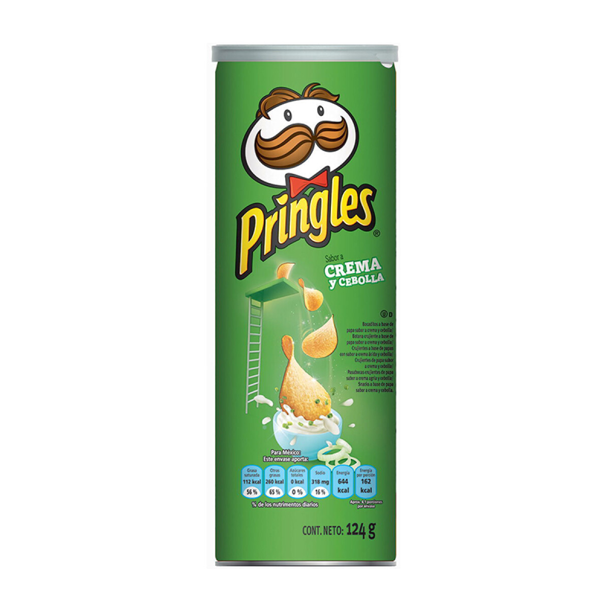 Papas Fritas PRINGLES 124g - Cebolla 