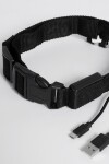 Collar con luz LED recargable negro