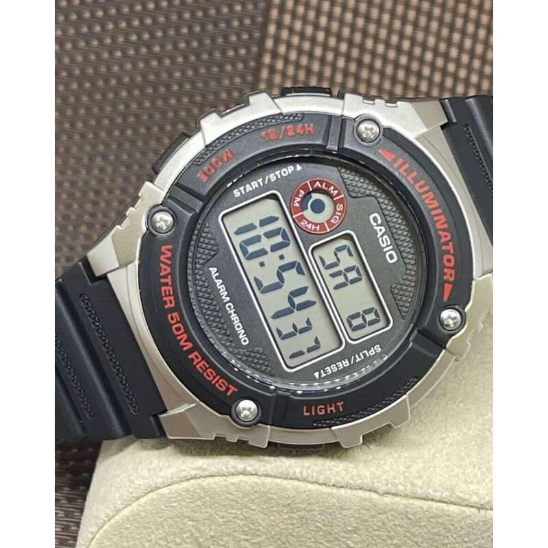 Reloj Digital Casio W-216H-1CVDF Multifunción Resistente Al Agua Para Uso Diario Reloj Digital Casio W-216H-1CVDF Multifunción Resistente Al Agua Para Uso Diario