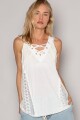 TOP SIN MANGAS Blanco