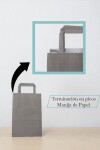 Bolsa lisa acuario 14x08x20 cm GRIS SOMBRA