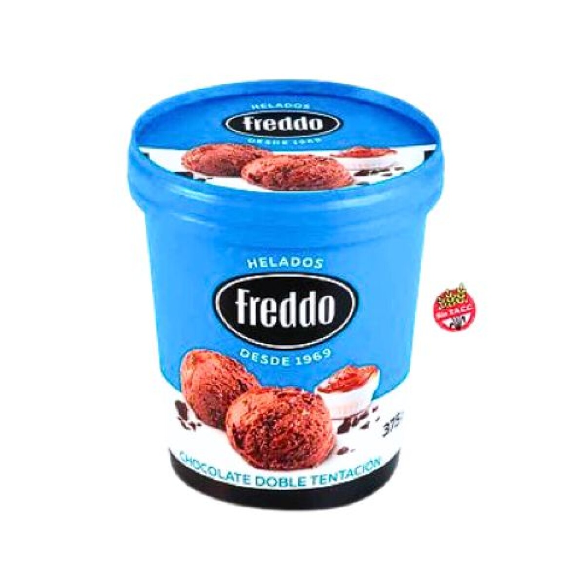 Helado Chocolate Doble Tentación Freddo - 375 g 