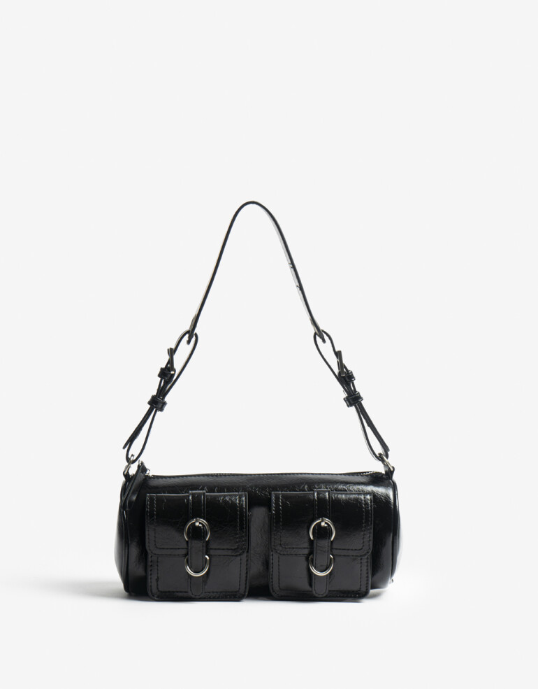 City Cartera City Hebillas - Negro