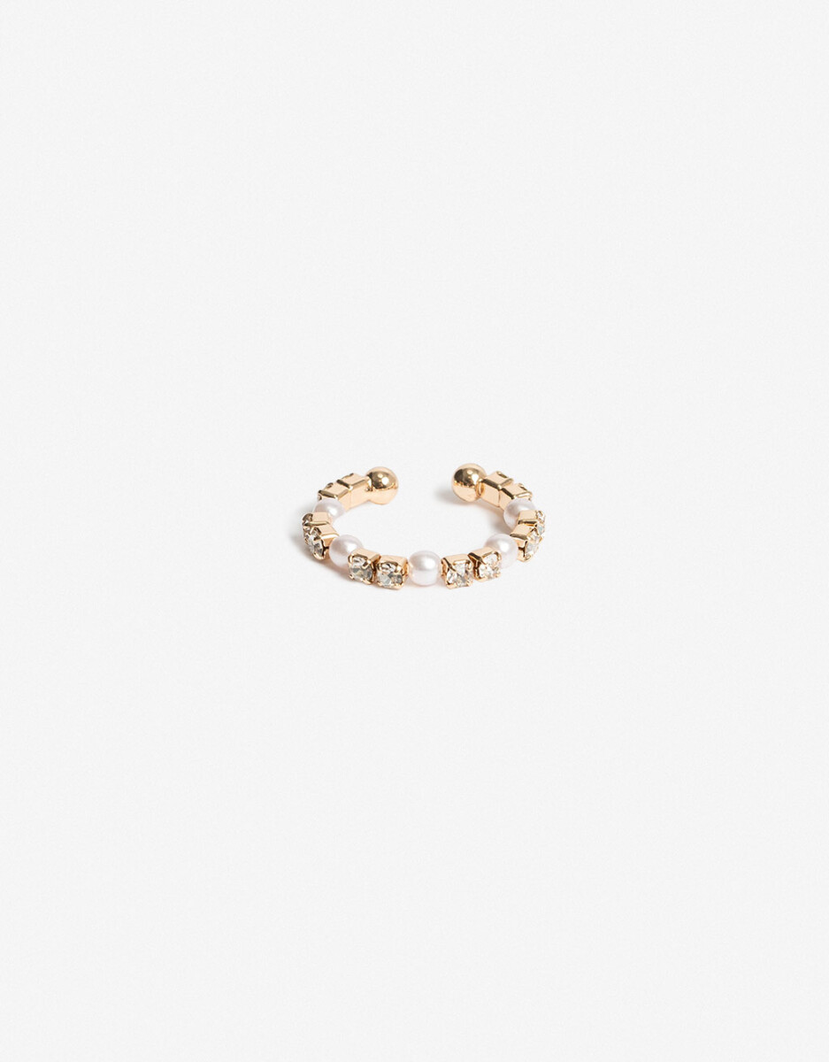 Anillo Strass & Perla 