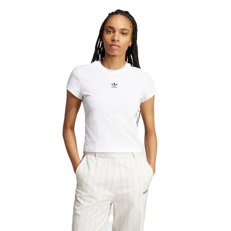 Remera Adidas Ess Slim Tee - Blanco Remera Adidas Ess Slim Tee - Blanco