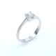 Anillo en oro 18k blanco y brillante. Anillo en oro 18k blanco y brillante.
