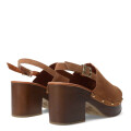 Sandalias de Mujer Bottero con Plataforma y Taco Marrón Castaño