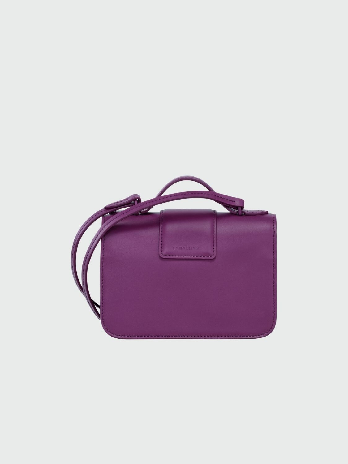 Longchamp -Cartera pequeña de cuero, Box-trot Verde Oscuro