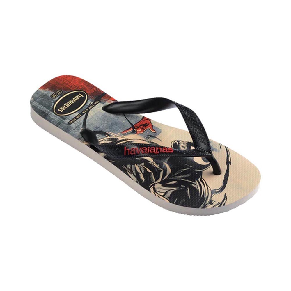 Sandalias Havaianas Top Marvel Classics Hombre Beige/Negro