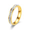 Anillo Simple Brillo En Caja Color Oro
