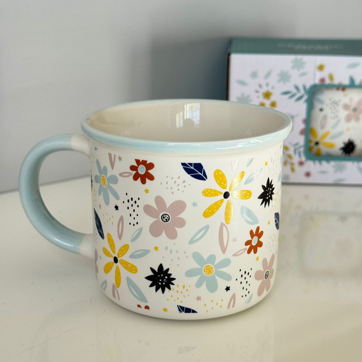 Taza Mug Cerámica 320ML - Celeste 