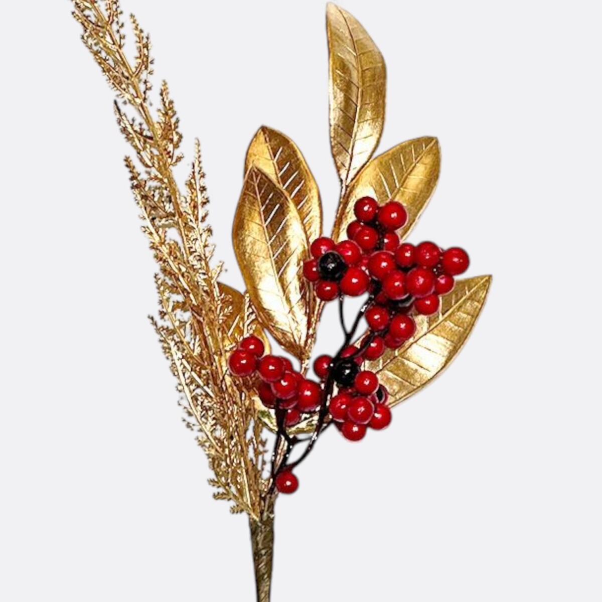 Pick Navideño Rojo Dorado 