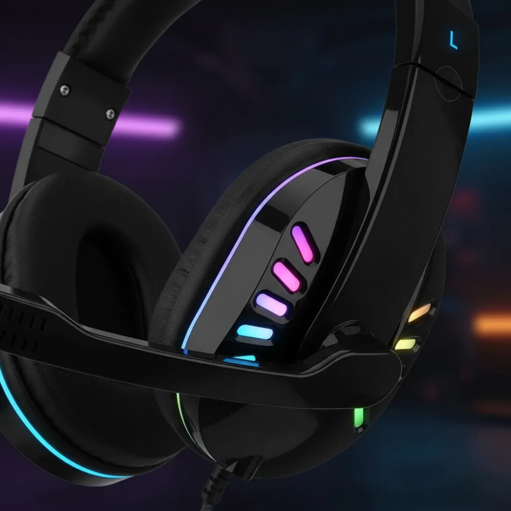 Auricular gamer cableados con luz RGB Auricular gamer cableados con luz RGB