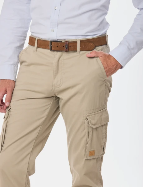 PANTALON CARGO Khaki