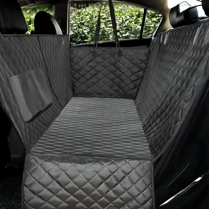 Funda Cubre Asiento De Auto Para Perro Universal en Negro Funda Cubre Asiento De Auto Para Perro Universal en Negro