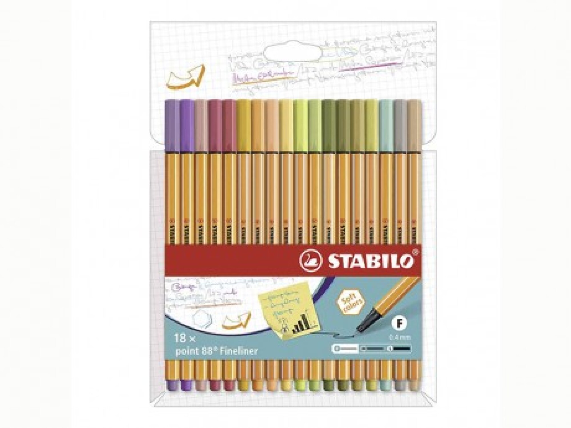 STABILO point 88 - Juego de desfiles de colores marcadores, etiqueta  colgante, multicolor, 20 unidades (paquete de 1)