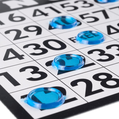 Juego Mesa Bingo Lotería Bolillero 75 Bolas Cartones Fichas Negro