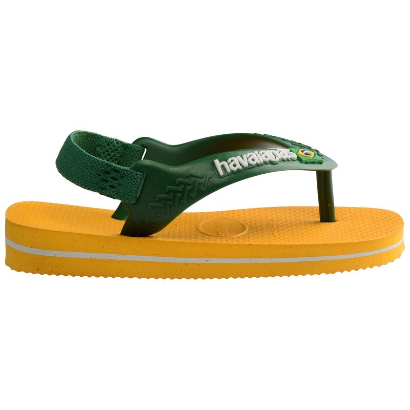 Ojotas Havaianas Baby Brasil Logo Amarillo