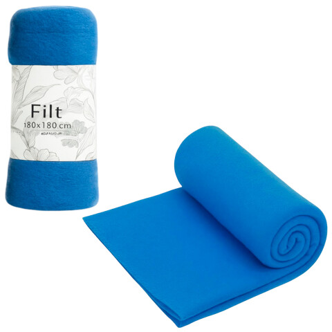 Manta Polar 1 Plaza 180x130Cm Polyester Suave Compacta Color Azul