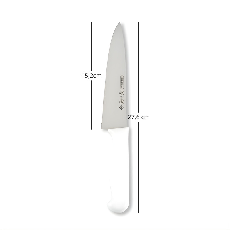 Cuchillo de cocina 6'' mango blanco BLANCO