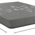 Colchón Queen Espuma Alta Densidad 19 Cm 120 Kg Kappesberg Gris 1