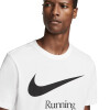 Remera Running Nike HBR FS de Hombre - DB5589-100 Blanco