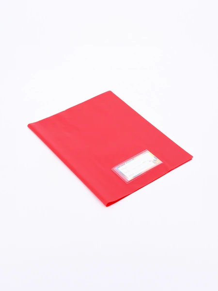 FORRO CUADERNO PVC ROJO