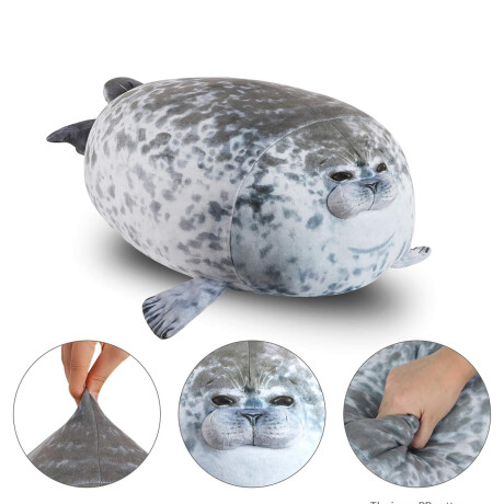 Almohada Peluche Suave Forma De Foca Almohadón 60cm Jug009031