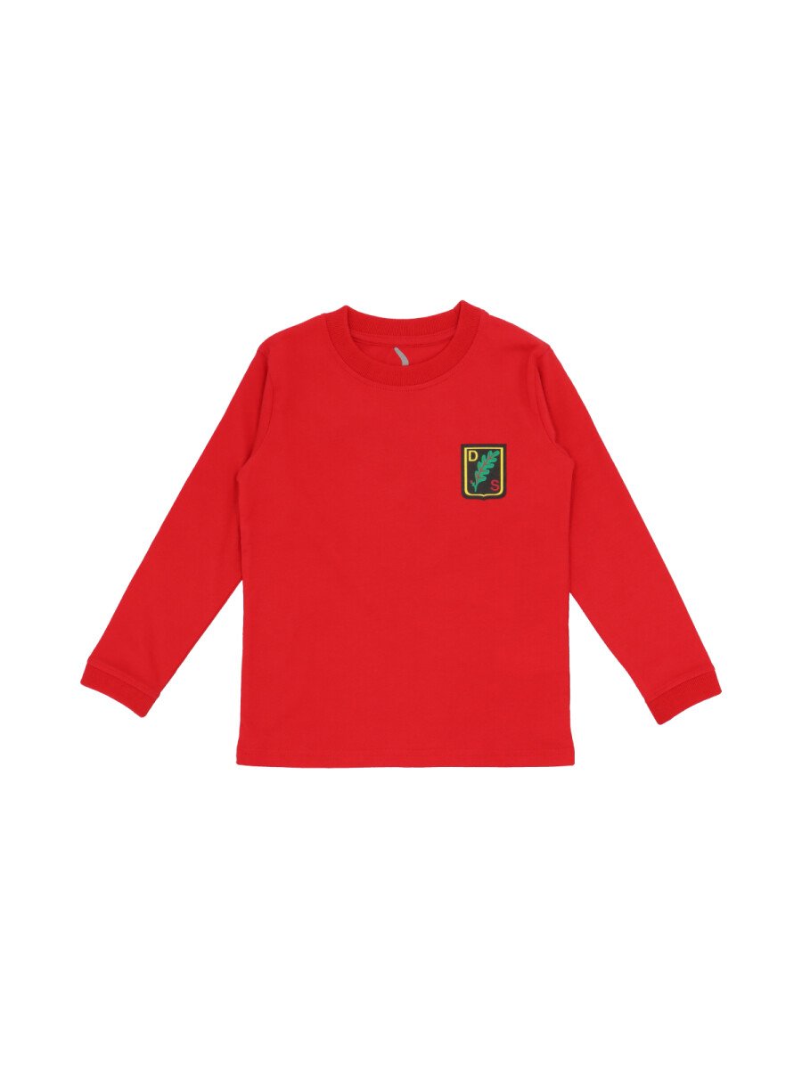 T-shirt manga larga Kinder Colegio Alemán - Rojo 