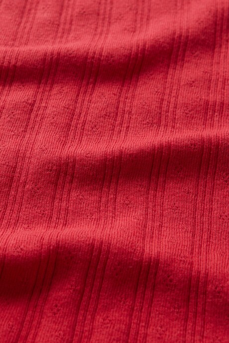 Remera Manga Larga Niña Modern Red