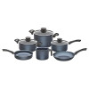 BATERIA COCINA TRAMONTINA - PARIS Azul Granito- 9 Pzas -5170 Sin color