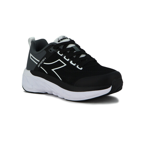 Diadora Bresh Calzado Running Hombre -black/dk Grey Negro-gris Oscuro
