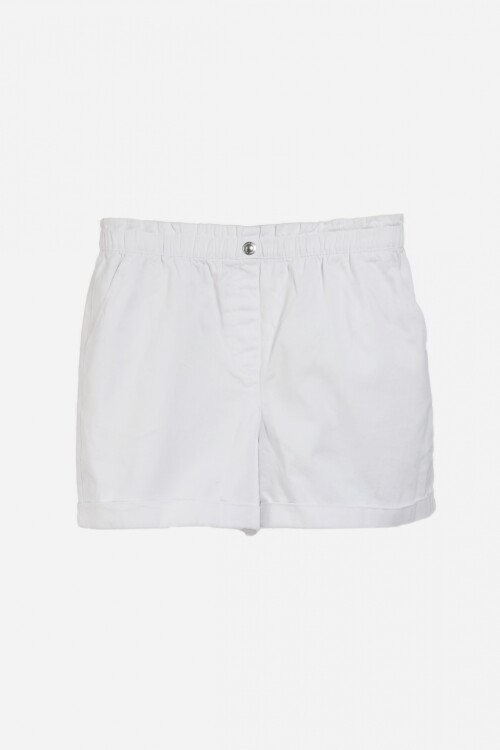 Short con elástico BLANCO