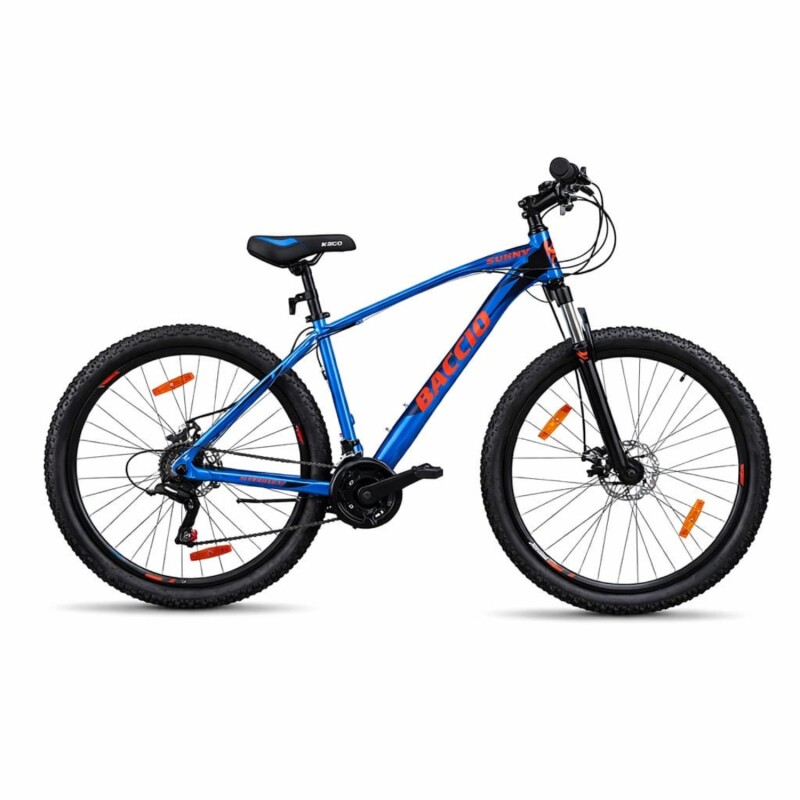 Bicicleta Baccio Sunny Montaña rodado 27.5 con 21 cambios y suspensión AZUL