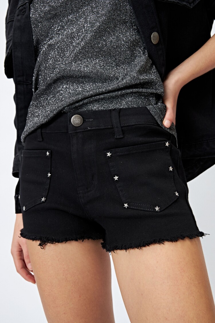 SHORT STARDUST Negro