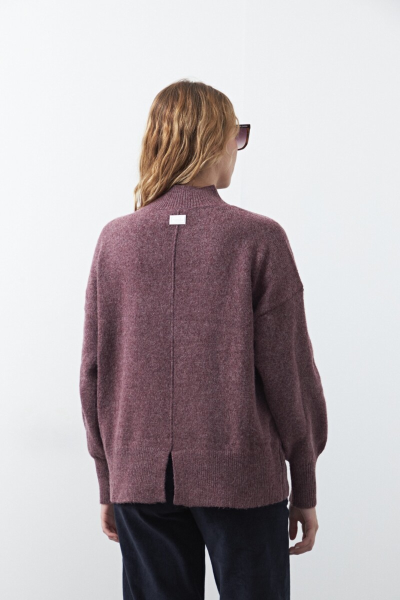 POLERA ISLAND Bordó Merlot