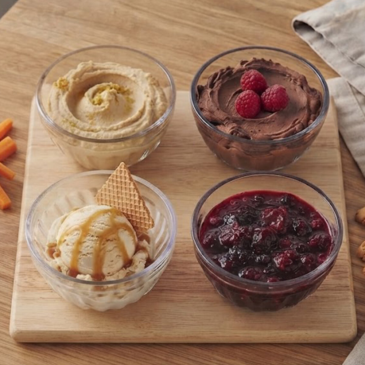 Set X 4 Bowls Rio 100ml - TRANSPARENTE 
