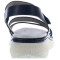 Sandalia de Mujer Miss Carol CADY con materiales combinados y tobillera con velcro Negro