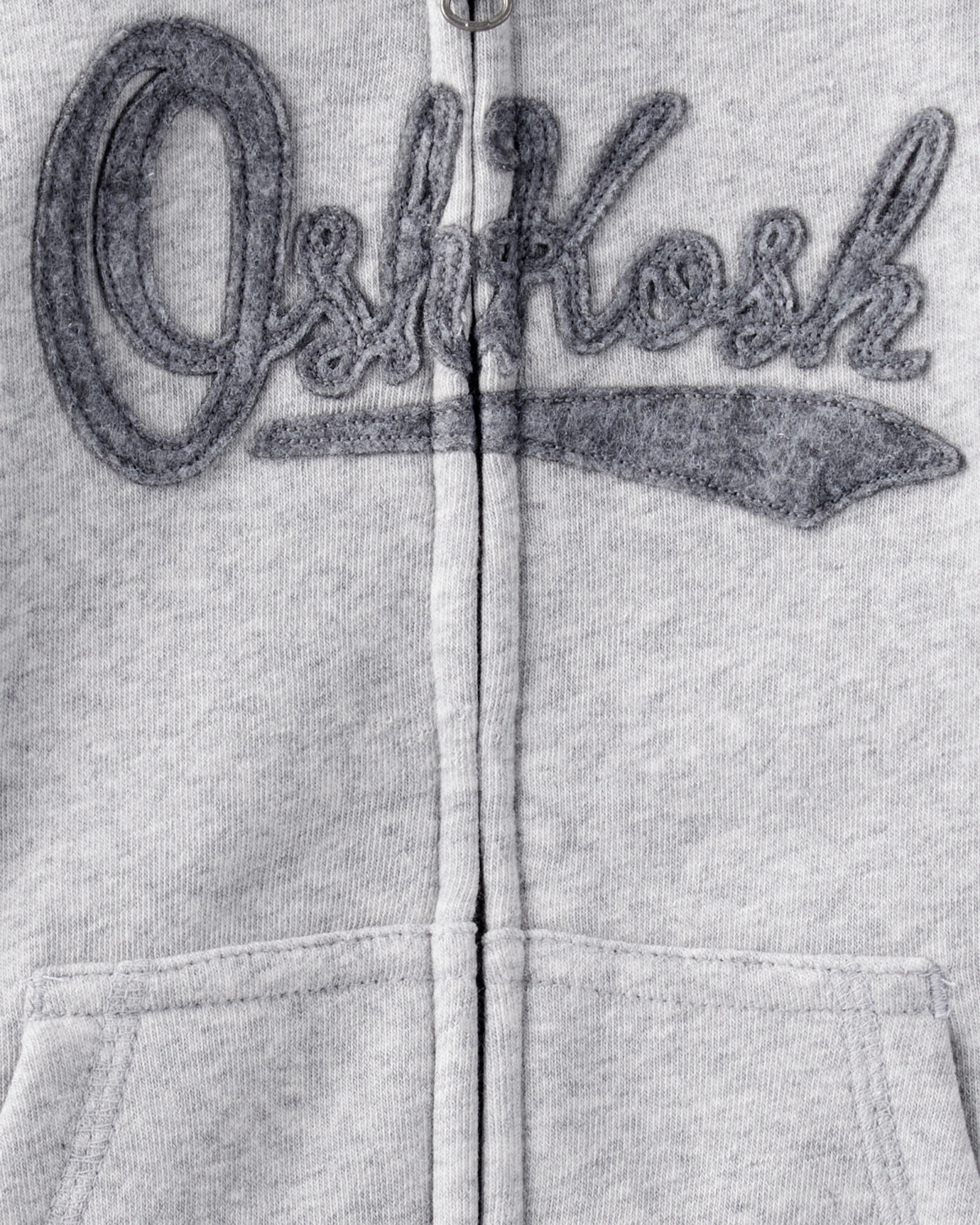 Campera de algodón con felpa, gris Sin color