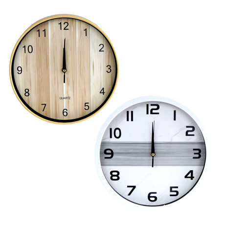 RELOJ PARED 29CM PLASTICO RELOJ PARED 29CM PLASTICO
