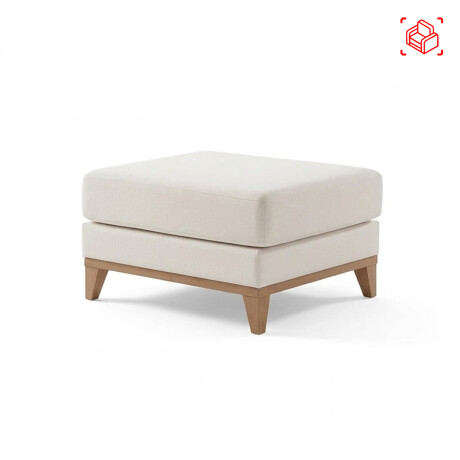 PUFF EASY CLEAN TELA BLANCO LUXOR PREMIUM HUESO