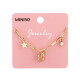 Pulsera mariposa dorado